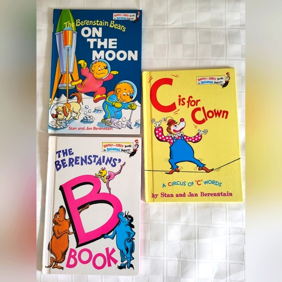 Lot of 3 Vtg Berenstain Bears Hard Cover Books Bright and Easy For Beginners - Picture 1 of 11